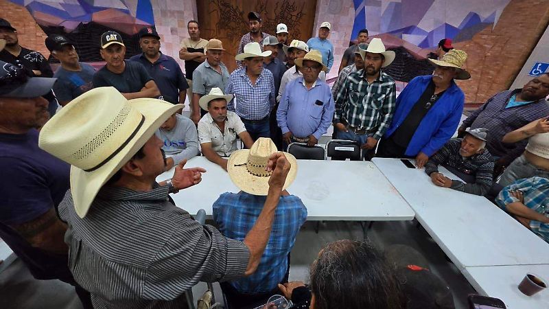 Protesta de productores en el Congreso de Zacatecas